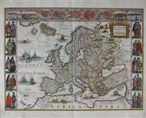 Europe map - Joan Blaeu
