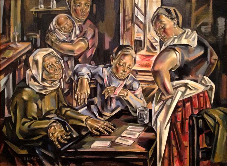 La Echadora De Cartas, 1924 - María Gutiérrez Blanchard