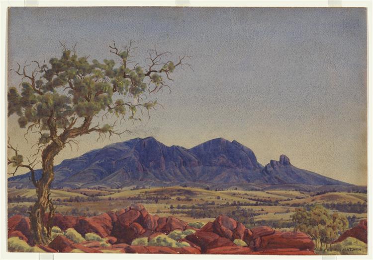 Mount Sonder, MacDonnell Ranges, 1945 - 1953 - Albert Namatjira