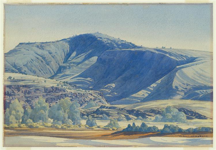Mt Hermannsburg, Finke River, c.1948 - Albert Namatjira