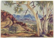 The Western MacDonnell Range, Central Australia - Albert Namatjira