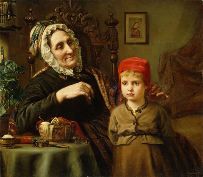 Little Red Riding Hood, 1872 - Harriet Backer