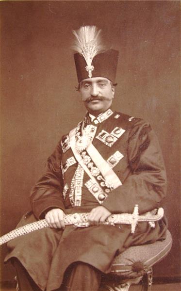 Naser Al-Din Shah Qajar, Shah from Persia - Felix Nadar