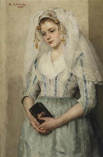 Portrait of a Girl in Costume - Тереза Шварце