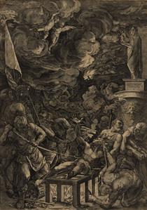 The Martyrdom of St Lawrence - Cornelis Cort