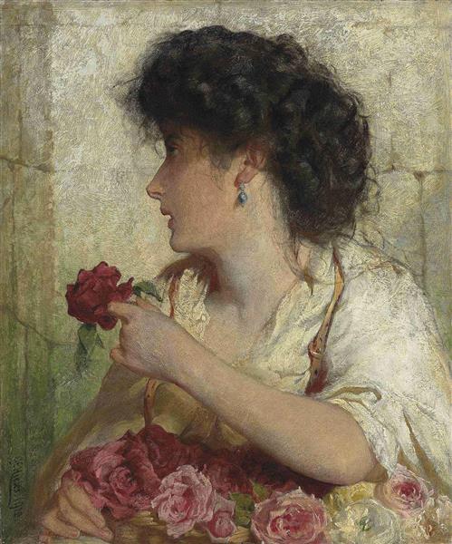 A summer rose, 1910 - George Elgar Hicks