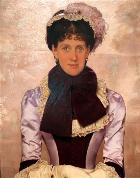 Portrait of a woman, 1883 - Karl Gussow