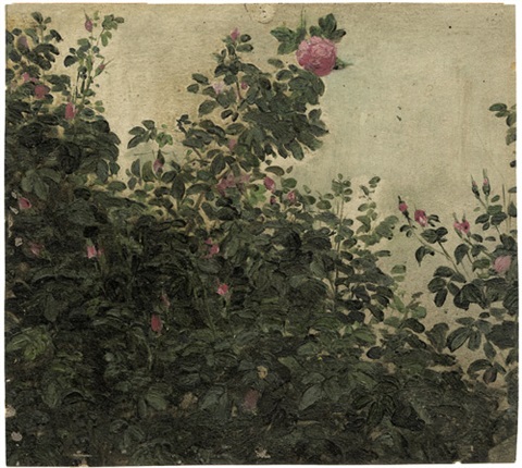 Bush roses, c.1876 - 1880 - Karl Gussow
