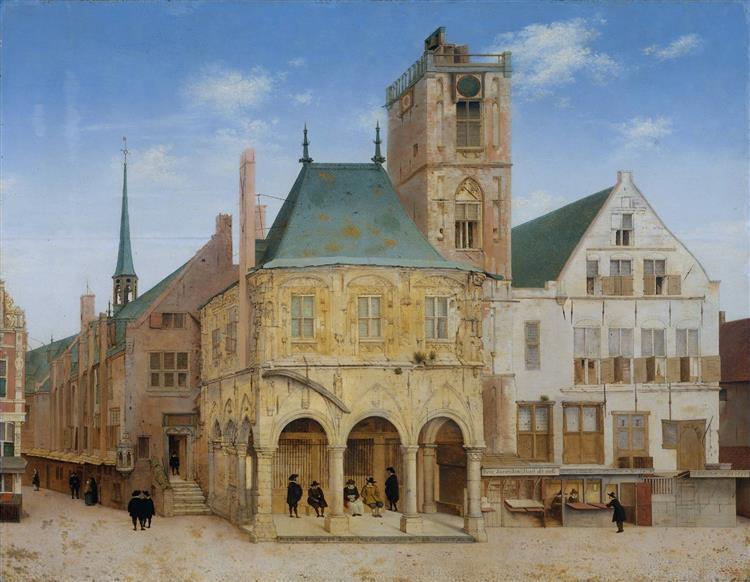 The Old Town Hall at Amsterdam, 1657 - Питер Янс Санредам