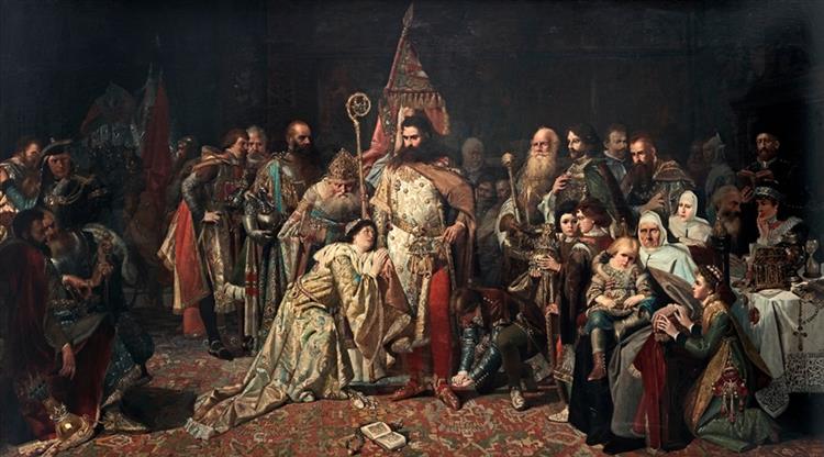 Ottokar's farewell, 1874 - Václav Brožík