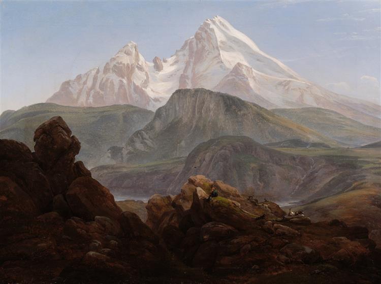 The Watzmann, 1825 - Юхан Кристиан Даль