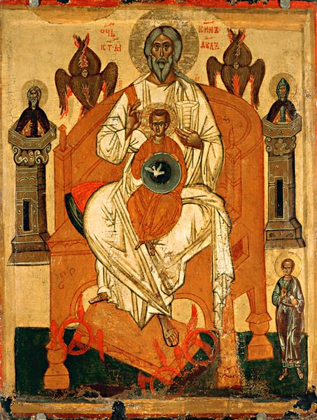 Paternity (Trinity) with Saints, c.1415 - Orthodox Icons