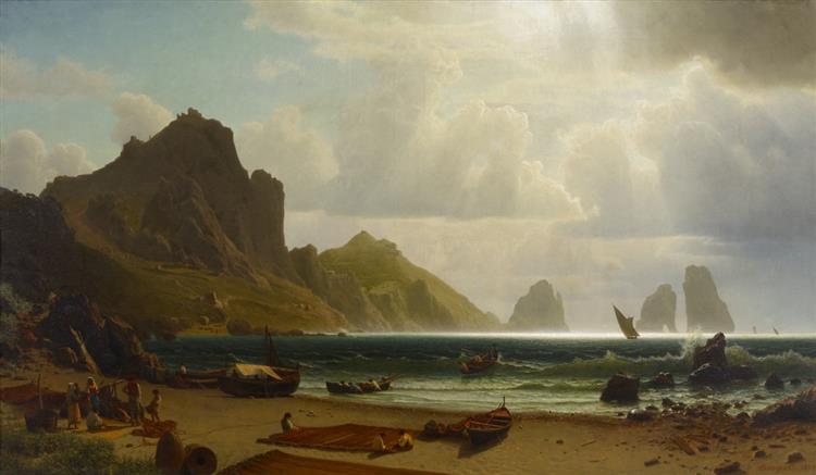 The Marina Piccola, Capri, 1859 - Альберт Бірштадт