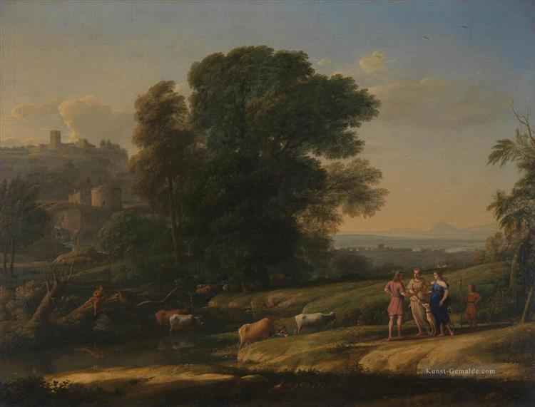 Landscape with Cephalus and Procris Reunited by Diana, 1645 - Claudio de Lorena