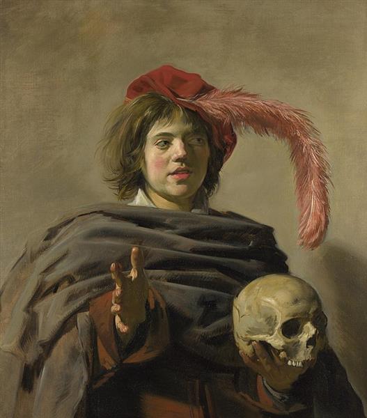 Young Man with a Skull (Vanitas), 1626 - 1628 - Frans Hals