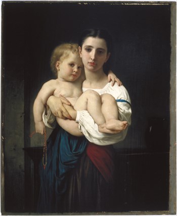 The Elder Sister, reduction, c.1864 - William Adolphe Bouguereau