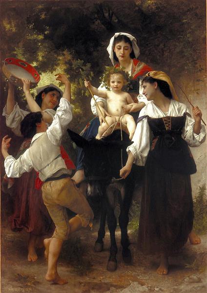 Return from the Harvest, c.1878 - Вильям Адольф Бугро