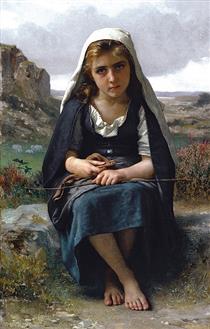 The Shepherdess - William Bouguereau