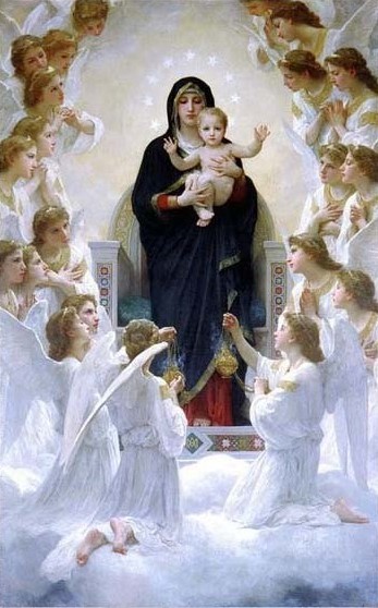Jungfrau Maria mit Engeln, c.1900 - William Adolphe Bouguereau