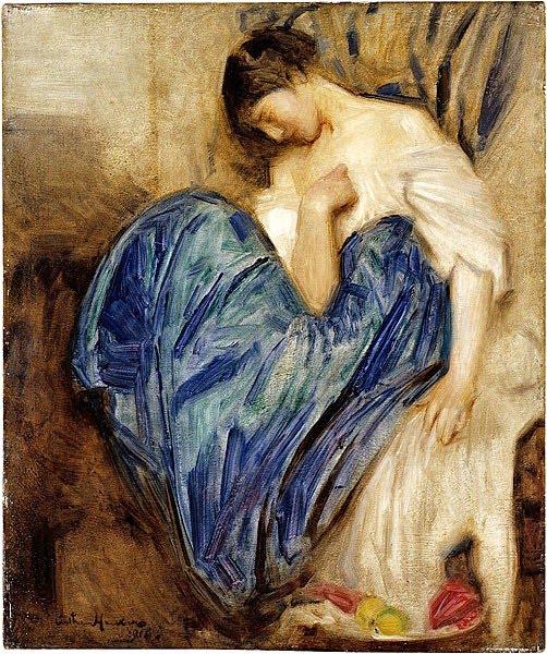 Seated Girl, c.1890 - Артур Хакер