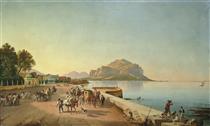 A stroll in Palermo - Franz Ludwig Catel