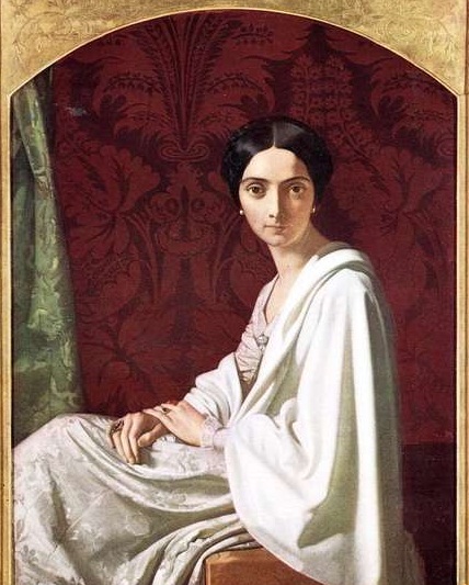 Portrait of Cristina Trivulzio Belgiojoso, 1843 - Анри Леман