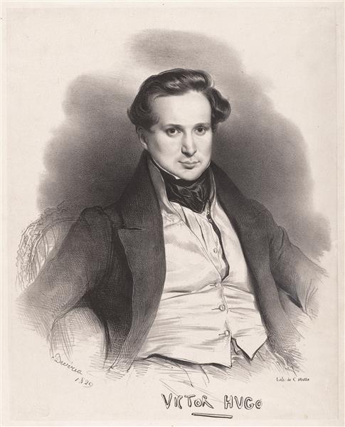 Victor Hugo, 1829 - Achille Devéria