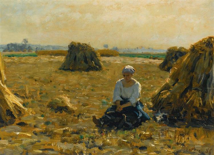 Setting out for the Fields, 1885 - Жюль Бретон