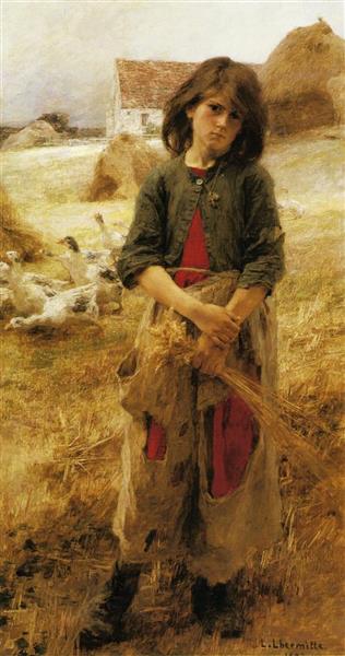 The goose girl of Mézy, 1892 - Léon Augustin Lhermitte