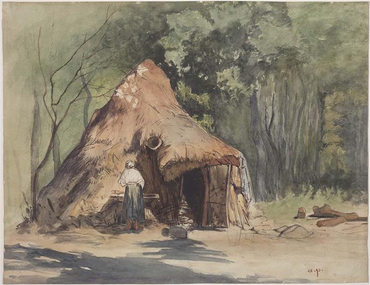 Gypsy Hut - August von Pettenkofen