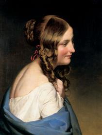 Portrait of a Girl - Фрідріх фон Амерлінг