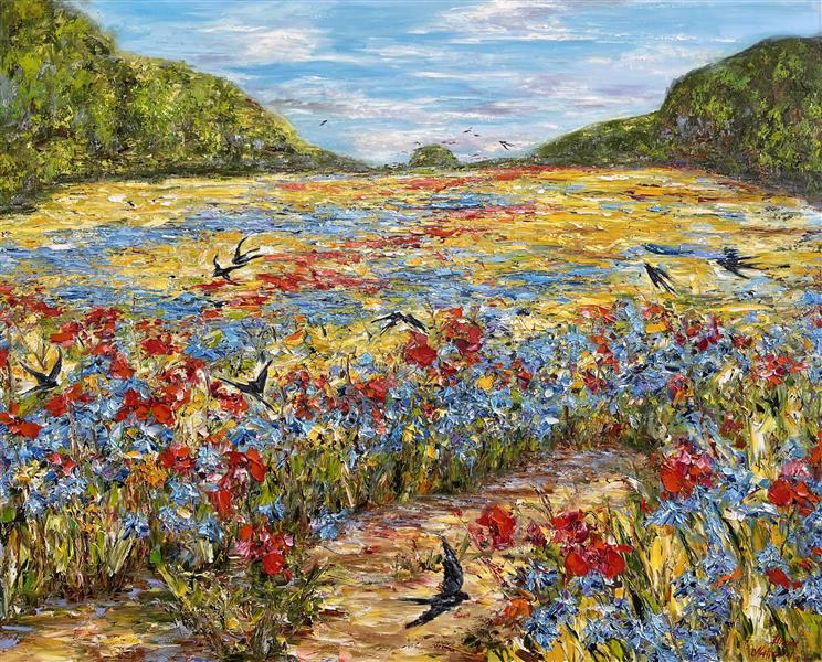 'Au-dessus d'un champ fleuri', 2021 - Диана Маливани