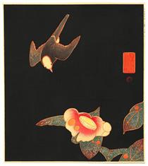 Swallow and Camellia - Ito Jakuchu