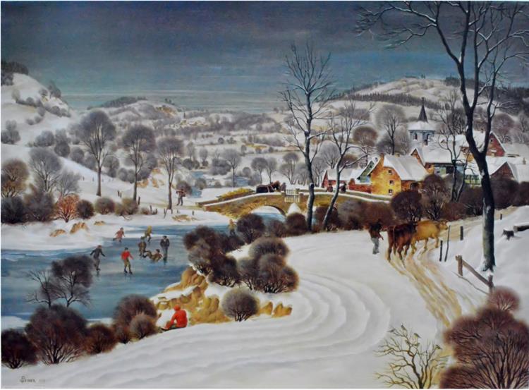 Eifeldorf Im Schnee, 1940 - Werner Peiner