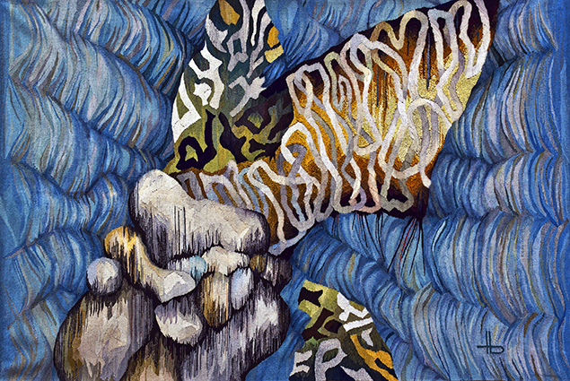 Gasteropoda, tapestry haute-lisse, c.2009 - Traian Boicescu