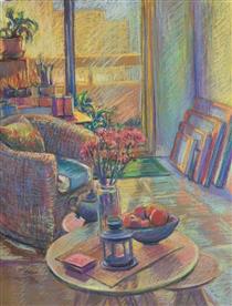 Interior with paintings - Iman Shaggag