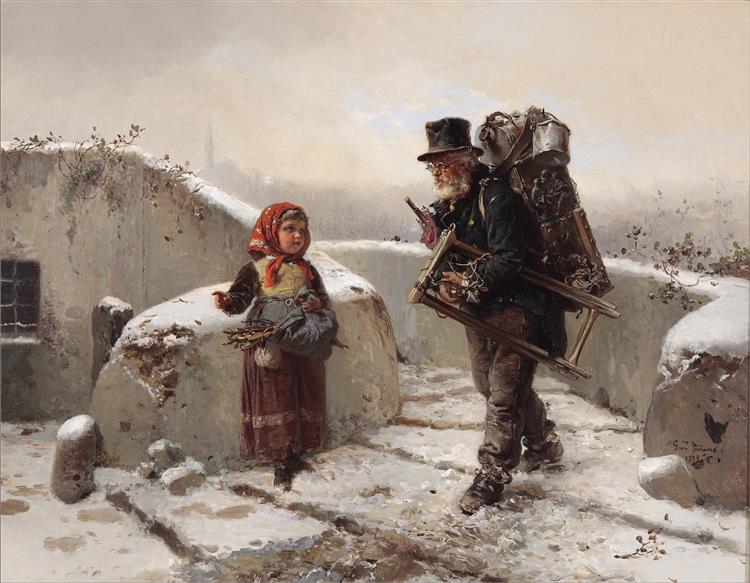 The peddler (2nd version), 1879 - Джироламо Индуно