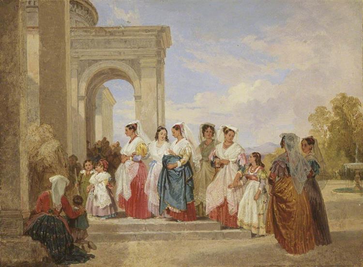The Procession to the Christening - Penry Williams