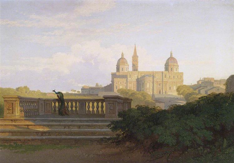 Santa Maria Maggiore seen from the Gardens, c.1827 - Penry Williams
