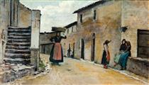 Peasant women from Gabbro - Silvestro Lega