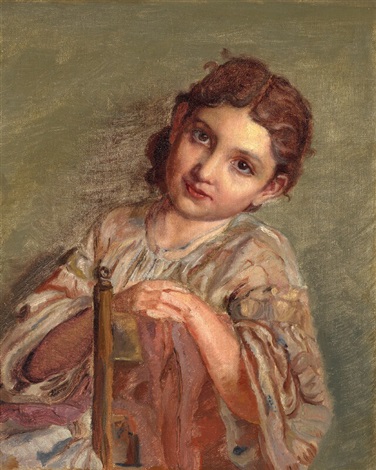 Adéle, a Roman Girl, c.1864 - Карл Блох