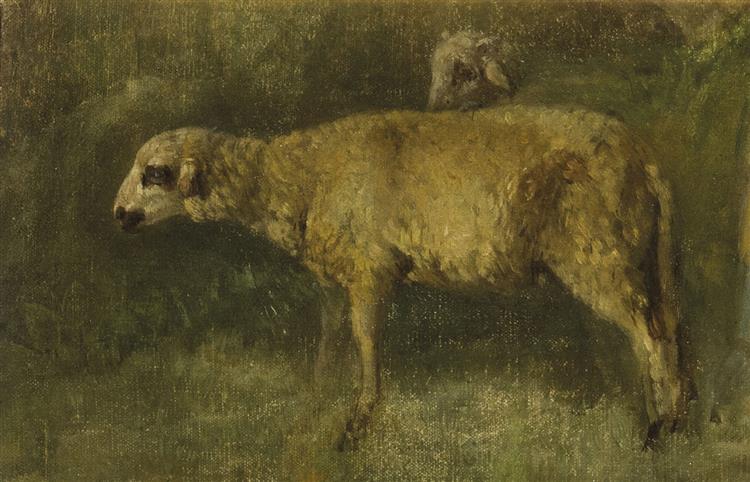 Sheep in the meadow - Філіппо Паліцці