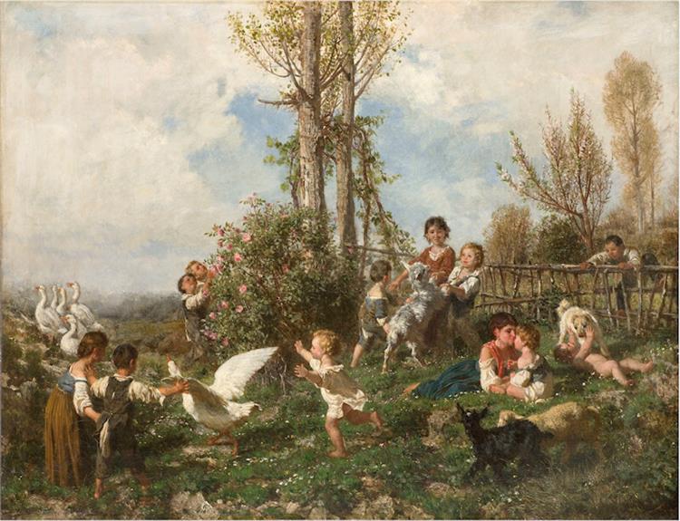 The spring, 1868 - Filippo Palizzi