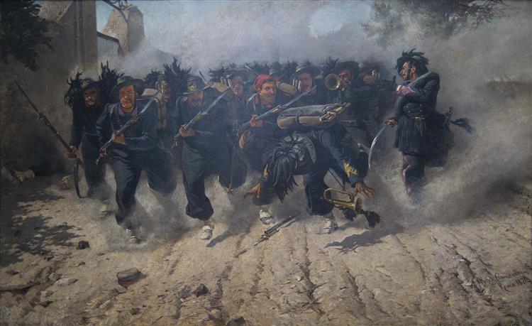 The breach of Porta Pia, 1871 - Michele Cammarano