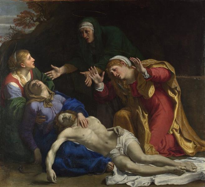 The Dead Christ Mourned (The Three Maries), 1606 - Аннібале Карраччі