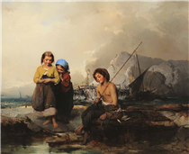 Young fishermen - Domenico Induno