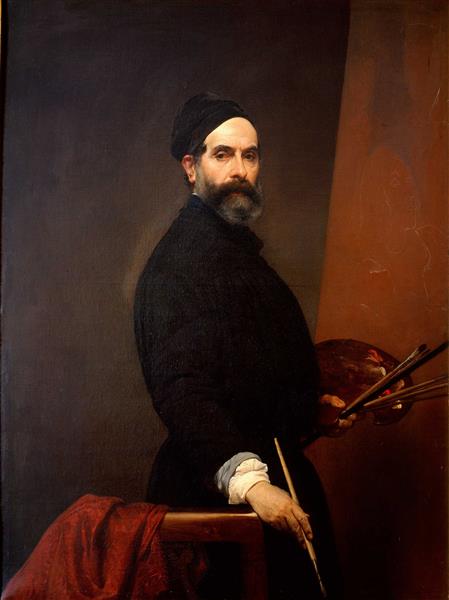 Self-portrait at the age of 57, 1848 - Франческо Хайес