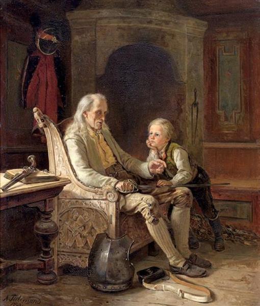 Grandfather's memories, 1865 - Adolph Tidemand