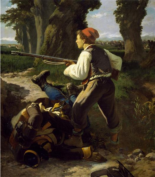 Pasquale Cova at Battle of Varese, May 26 1859, 1861 - Carlo Ademollo