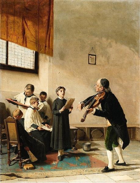 The music lesson - Carlo Ademollo